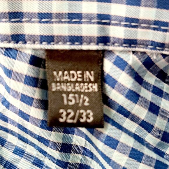 Kenneth Cole Slim Fit Long Sleeve Button Up Checkered Shirt - Picture 5 of 7